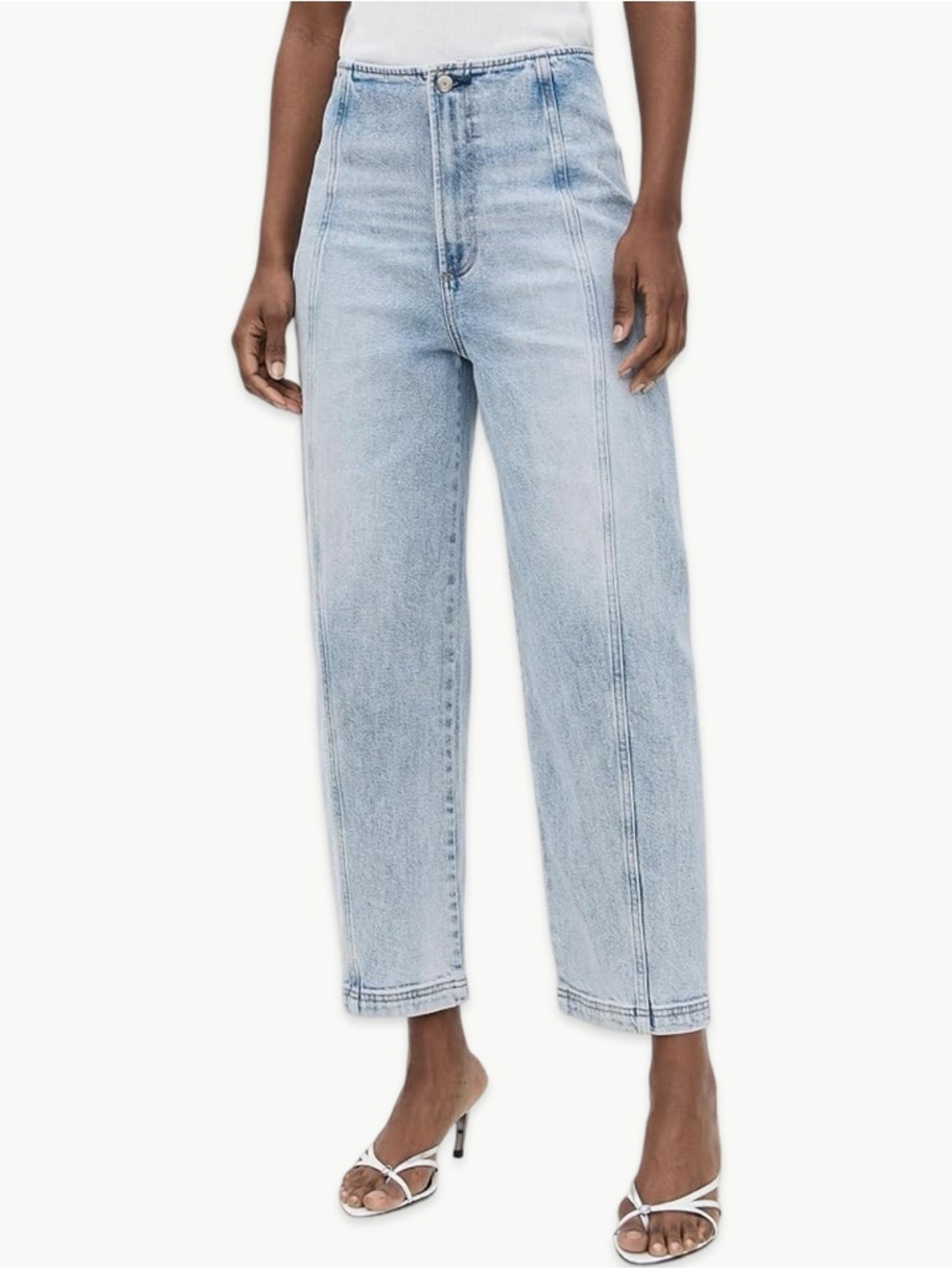Pistola Blair Bandless High Waist Crop Barrel Jeans 29